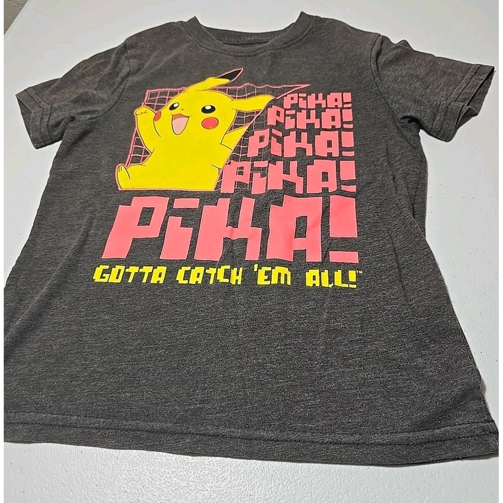Kid's Pokémon Pikachu‎ Size XS T-shirt Heather Gray